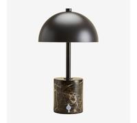Lampe De Table Led Sans Fil En Fer Et Pierre Naturelle Nicolas ¿35 Cm