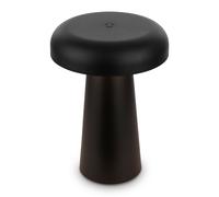 BRILONER - Lampe de table sans fil, variateur tactile continu, fonction mémoire, ip44, câble usb-c, batterie remplaçable, lampe de chevet sans fil, salon à poser, 12 x 17 cm, noir