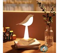Lampe de Table LED sans Fil Lampe Oiseau Animaux Touch Dimmable avec aromathérapie, Lampe de Table LED Rechargeable avec télécommande Socle RGB Lampe de Lecture Oiseau USB Rechargeable Veilleuse
