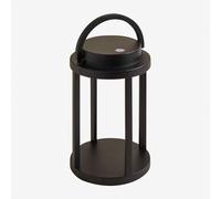 Lampe De Table Led Sans Fil Pour Extérieur En Aluminium Arelvy Noir Noir