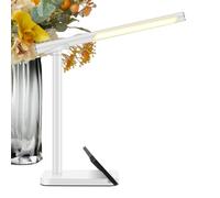 Lampe de table LED sans scintillement | Éclairage continu à intensité variable pour étudier, lire, écrire, travailler, chambre à coucher, école, maison, coiffeuse