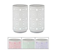 Lampe de table LED Touch Changement de couleur Lampe de table Lampe de salon Lampe de chevet Batterie, câble USB, couleurs RGBW, DxH 8x14 cm