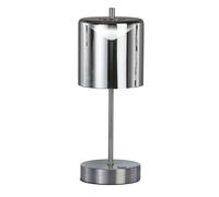 Lampe de table LED Touchdimmer Lampe à accu verre fumé Lampe de salon Lampe de chevet, couleur de lumière réglable, 2W 240lm blanc chaud, blanc neutre, blanc froid, DxH 13 x 34,5 cm