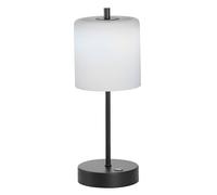 Lampe de table LED Touchdimmer Lampe de chevet à accu noir blanc, couleur de lumière réglable, 2W 240lm blanc chaud-blanc froid, DxH 13 x 34,5 cm