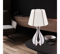 Lampe De Table LED USB Blanche 45 Cm Textil Pour Salon Chambre