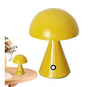Lampe de table LED - Veilleuse tactile champignon, lumière ambiante portable rechargeable sans fil, accessoire à intensité variable 3 couleurs de lumière | Lampe à lueur douce pour chambre d',