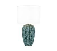 Lampe De Table Licht-Erlebnisse Selma E27 En Céramique Lin 49,5 Cm Moderne