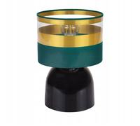 Lampe de Table - Light-Home - OR INTENSE NELI 2281/1 - Abat-jour Rayures Dorées - Style Loft