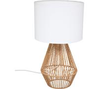 Lampe de table LILA, socle tressé, 40 cm
