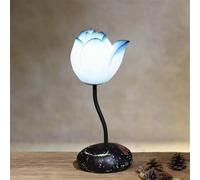 Lampe de Table Lotus Chinois Contemporain - Lampe de Bureau LED Rétro pour Salon, Chambre, Villa & Hôtel, Décoration Créative Salon de Thé (Style 5)