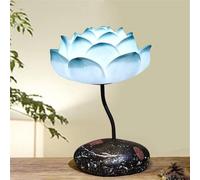 Lampe de Table Lotus Chinois Contemporain Lampe de Bureau LED Rétro pour Salon Chambre Villa, Hôtel & Salon de Teat Décoration Créative Maison (Style 5)