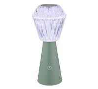 Lampe de table lumière latérale lumière décorative RGB LED cristal clair USB tactile batterie verte