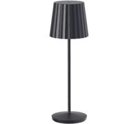 Lampe de table sans fil LED ABBY BLACK Noir Aluminium H30CM Noir