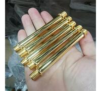 Lampe de table M10 à double denture fine, plaquée or, peinture noire, connexion for tuyau creux DIY(1pieces 40cm,Gold)