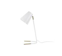 Lampe de table métalique Leitmotiv Noble Blanc 15,5x46 cm