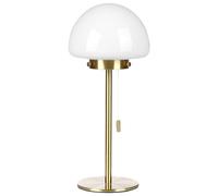 Beliani Lampe de Table Minimaliste avec Abat-Jour en Verre et Base en Métal Doré Moruga