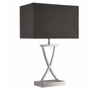 Lampe De Table Moderne En Noir Abat-Jour En Tissu E14 40W Lampe De Chambre