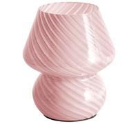 Lampe de Table Moderne en Verre Chevet Bureau Salon Chambre Rose Lobo [EEK: A]