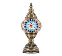 Lampe de table mosaïque turque rechargeable Lampe de nuit marocaine USB