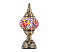 Lampe de table mosaïque turque rechargeable Lampe de nuit marocaine USB