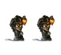 Lampe de Table Mythique Gothique en Résine avec Statue de Monstre pour Décoration Intérieure et Halloween