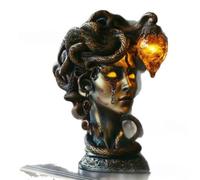 Lampe de Table Mythique Gothique en Résine avec Statue de Monstre pour Décoration Intérieure et Halloween