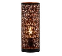 Lampe de table Naziha 30 x 13 cm noir et or | Lampe de chevet orientale
