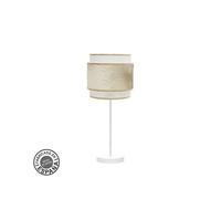Lampe De Table Nepal 1xe27 Blanc/Or 45x18x18 Cm