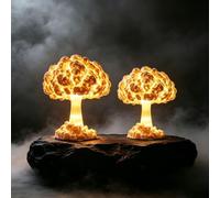 Lampe de table « nuage de champignon » en 3D,veilleuse réaliste (2PCS)
