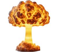 Lampe de Table Nucléaire Rechargeable LED en Forme de Champignon Atomique - Nuage d'Explosion Bombe A - Lumière Nuit 3D avec Capteur Tactile - Décoration Moderne pour Chambre, Bureau (rechargeables)