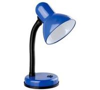 Lampe de Table Orientable Compatible E27 40W avec Bras Flexible et Interrupteur Avizar Noir / Bleu Noir / Bleu