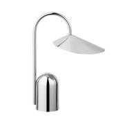 Lampe de table portable avec batterie Arum acier inoxydable WxHxD 14.5x30x21cm