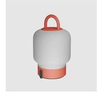Lampe de table portable, dimmable et rechargeable via usb - verre opale, orange Loome Orange
