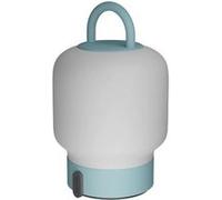 Lampe de table portable, dimmable et rechargeable via usb - verre opale, turquoise Kooduu Loome Smokey Teal G