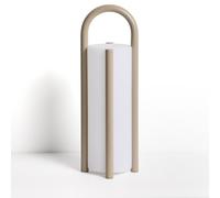 Lampe de table portable Leros, grande taille, en polyéthylène et acier