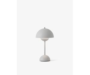 Lampe de table/pot de fleurs portable rechargeable VP9 avec port USB, gris clair mat, style traditionnel OFFRE SPECIALE - 5705385022122