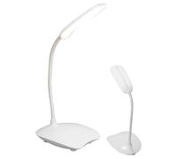 Lampe de table pour chambre à coucher, lampes de bureau LED à col de cygne rotatif - Lampes de bureaus modernes pour le soin des yeux pour la maison, le bureau, 3 modes d'éclairage, veilleuse de lit