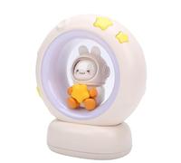 Lampe de Table Rechargeable, Veilleuse de Chevet Colorée avec Motif de Lapin Mignon, pour Chambre D'enfant, Matériau ABS, Batterie 1200mAh