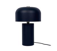 Lampe de Table Relaxdays, Design Champignon, métal, E14, Lampe de Chevet avec câble, H x D : 40 x 25 cm, Noire.