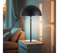 Lampe de table rétro champignon gris lampe d'appoint lampe de salon lampe de chevet design champignon lampe de table lampe de chambre, métal, 1x E27, DxH 45 x 73 cm