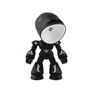 Lampe de table robot avec articulations réglables à 360 degrés pour des angles de lumière personnalisés, LED sans fil pour la lecture, l'écriture et l'éclairage ambiant (noir)