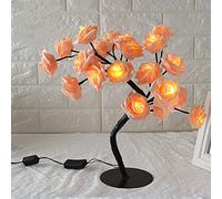 Lampe de Table Romantique Blanc Rose Rose Fleurie Chambre au lit-côté de la Nuit de Nuit Lampe de Table de la Lampe de la Maison de la Maison de la Maison de la Maison de la Maison de Noël du Bureau