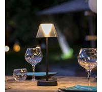 Lumisky Lampe de table sans fil LED blanc chaud BEVERLY BLACK H34cm