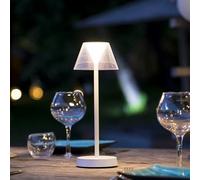 Lampe de table sans fil - LUMISKY - BEVERLY WHITE - H34 cm - LED blanc chaud