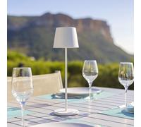 Lumisky Lampe de table sans fil LED blanc chaud dimmable KELLY WHITE, blanc