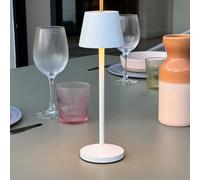 Lumisky Lampe de table sans fil LED blanc chaud dimmable EMILY H25cm, White