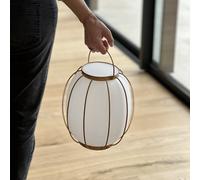 Lumisky Lampe de table sans fil poignée en métal doré LED blanc dimmable TULUM H27cm