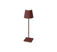 Lampe de table touch sans fil en aluminium marron VINTAGE LED blanc dimmable H38 cm