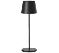Lampe de table sans fil - LUMISKY - KELLY BLACK - Aluminium noir - LED blanc dimmable - rechargeable - H38 cm