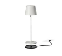Lampe de table sans fil - LUMISKY - KELLY WHITE - Aluminium blanc - LED blanc dimmable - Rechargeable - H38 cm